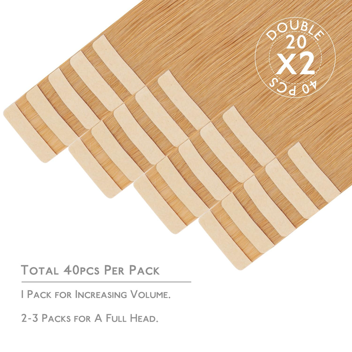 Wennalife Tape in Hair Extensions 100g packaging