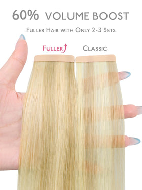 Wennalife Tape in Hair Extensions 16 inch Light Blonde packaging