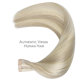 Wennalife Tape in Hair Extensions 16 inch side view