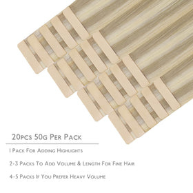 Wennalife Tape In Hair Extensions 20 pieces packaging