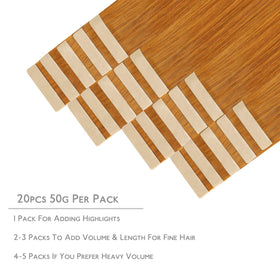 Wennalife Tape in Hair Extensions 20 pieces packaging