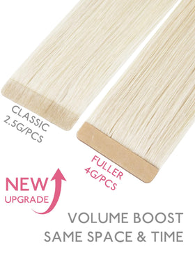 Wennalife Tape in Hair Extensions 24 Inch White Blonde packaging