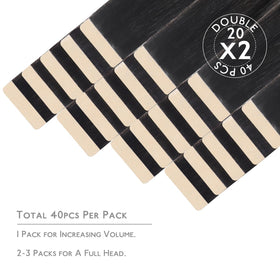 Wennalife Tape in Hair Extensions 40pcs packaging