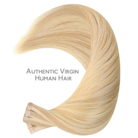Wennalife Tape in Hair Extensions back view showcasing length
