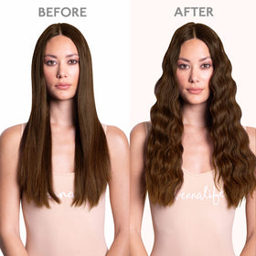 Wennalife Tape in Hair Extensions Chocolate Brown texture