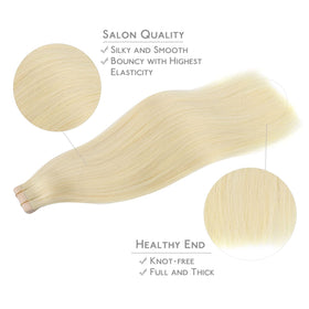 Wennalife Tape in Hair Extensions close-up showing texture