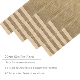 Wennalife Tape in Hair Extensions displayed in a lifestyle setting