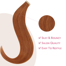 Wennalife Tape in Hair Extensions displayed in a natural setting