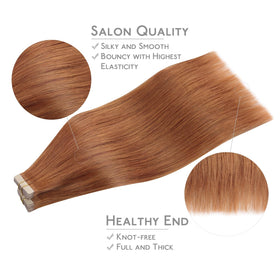 Wennalife Tape in Hair Extensions displayed on a mannequin