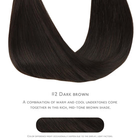 Wennalife Tape in Hair Extensions displayed on a model