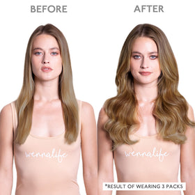 Wennalife Tape in Hair Extensions displayed with care instructions