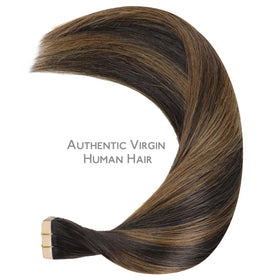 Wennalife Tape in Hair Extensions displayed with care instructions