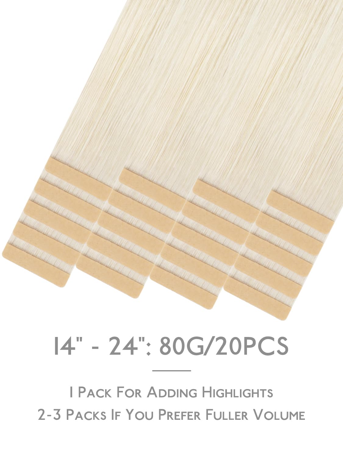 Wennalife Tape in Hair Extensions displayed with natural hair