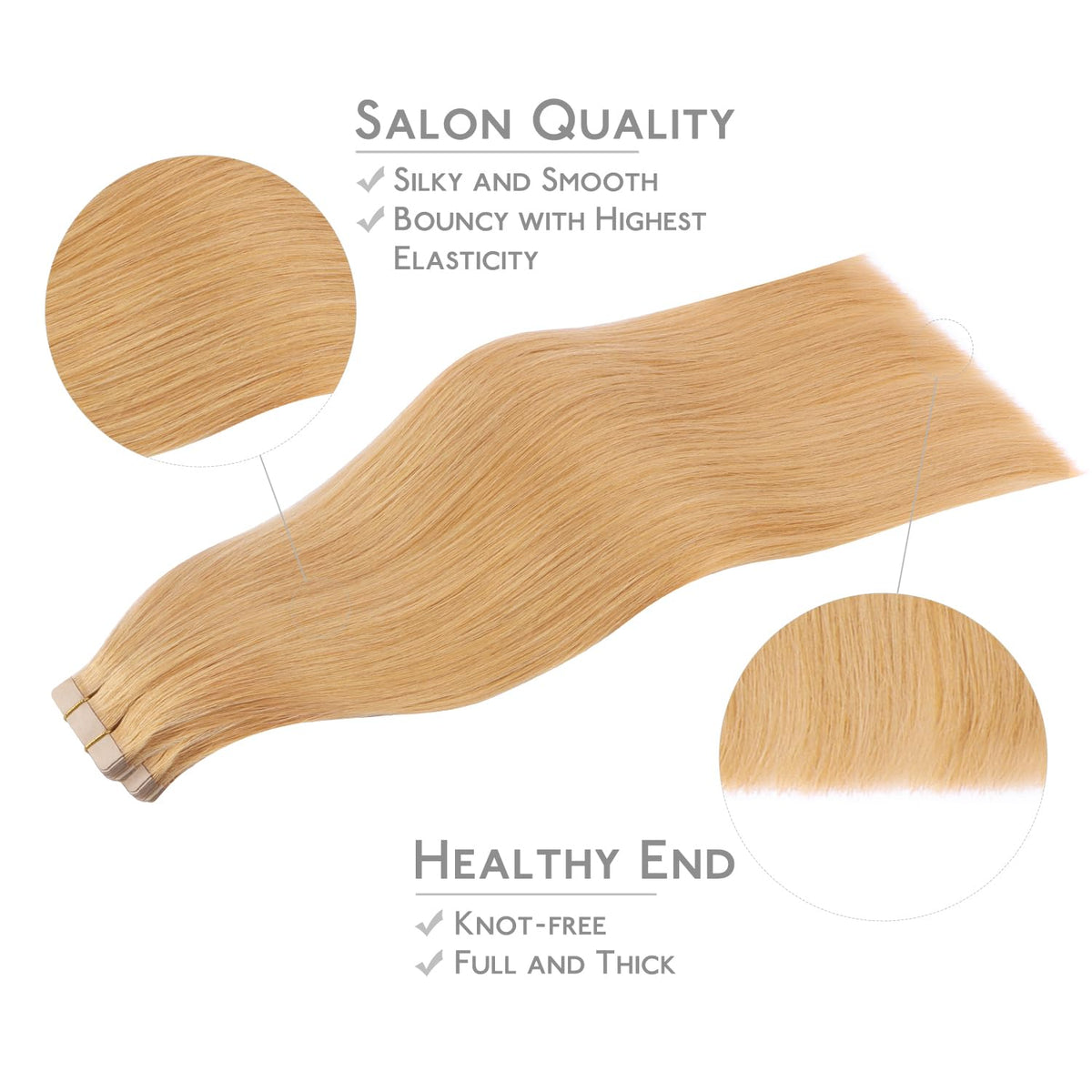 Wennalife Tape in Hair Extensions displayed with natural hair
