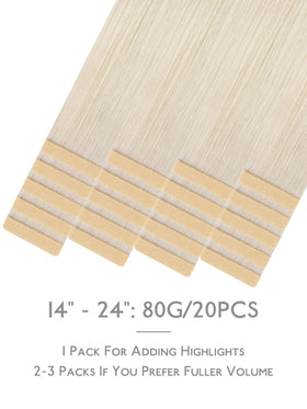 Wennalife Tape in Hair Extensions displayed with styling tools