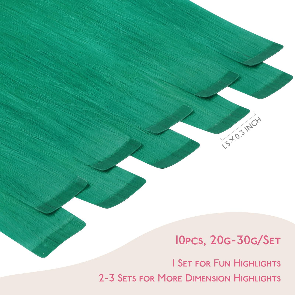 Wennalife Tape in Hair Extensions Green packaging