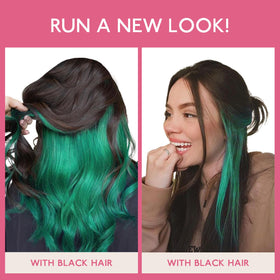 Wennalife Tape in Hair Extensions Green texture detail