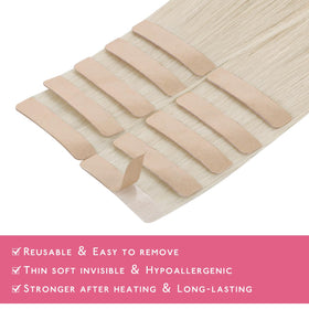 Wennalife Tape in Hair Extensions in natural light