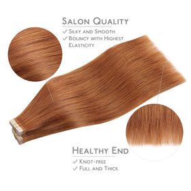 Wennalife Tape in Hair Extensions installation process