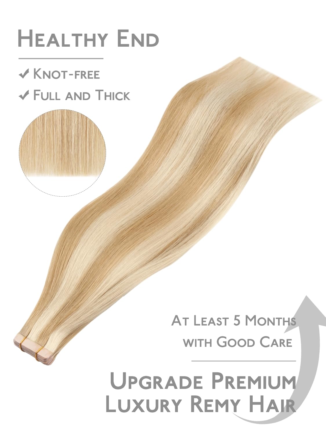 Wennalife Tape in Hair Extensions installation process