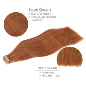 Wennalife Tape in Hair Extensions installed on hair