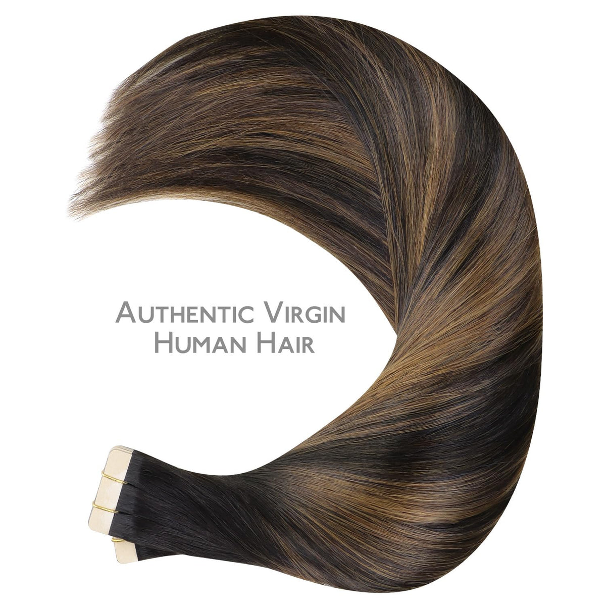 Wennalife Tape in Hair Extensions on a model showcasing length