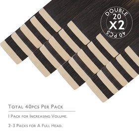 Wennalife Tape in Hair Extensions package with replacement tapes
