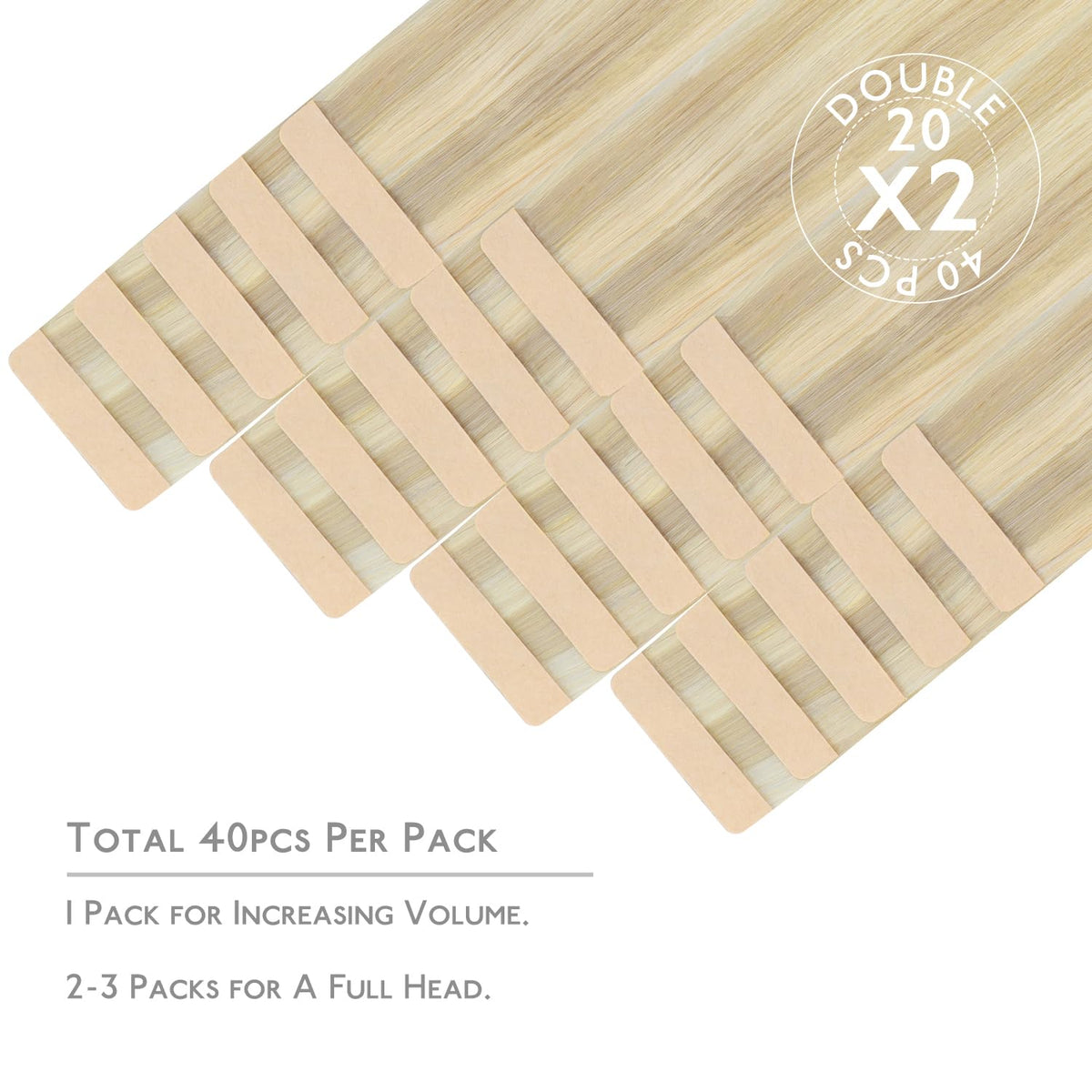 Wennalife Tape in Hair Extensions packaging