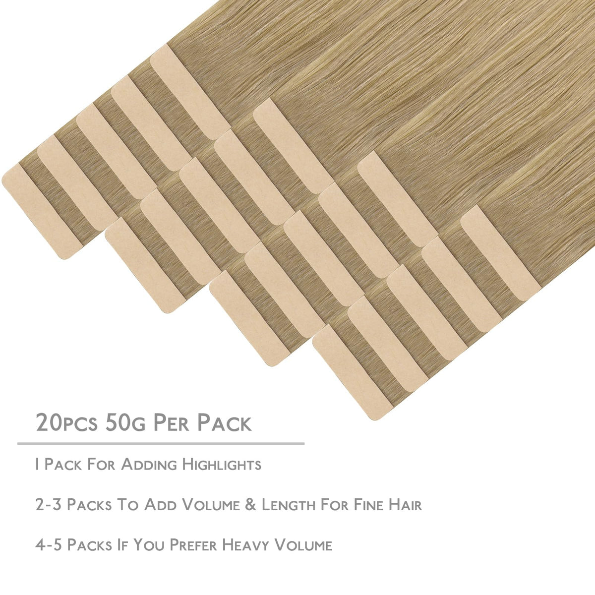 Wennalife Tape in Hair Extensions packaging