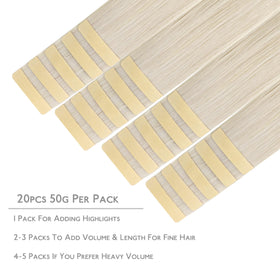 Wennalife Tape in Hair Extensions packaging