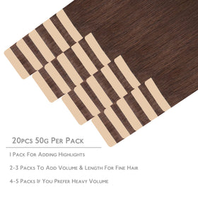 Wennalife Tape in Hair Extensions packaging