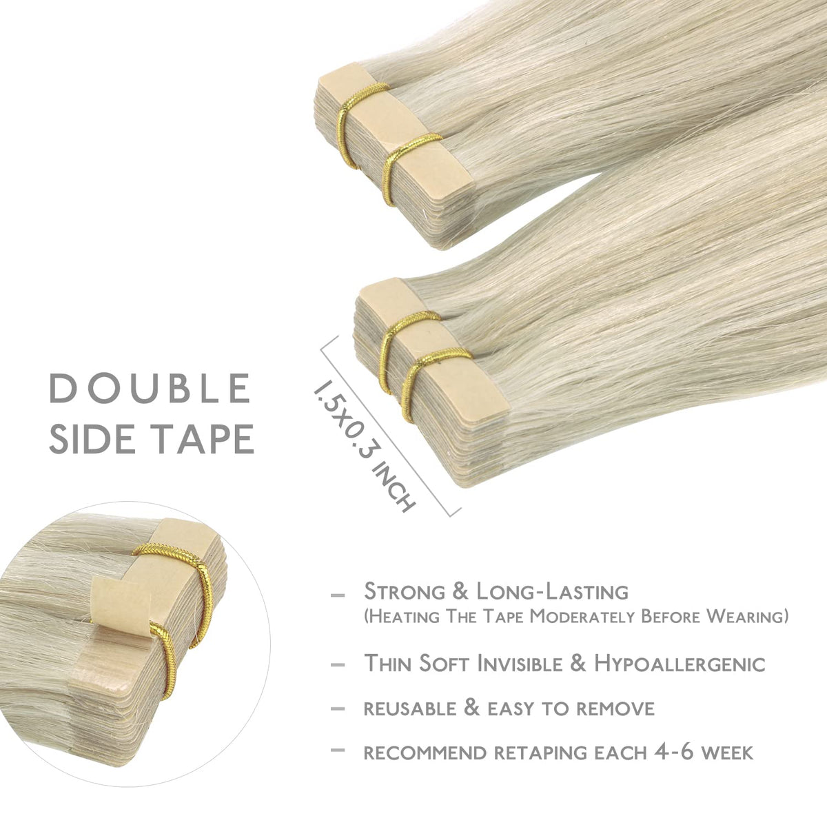 Wennalife Tape in Hair Extensions packaging