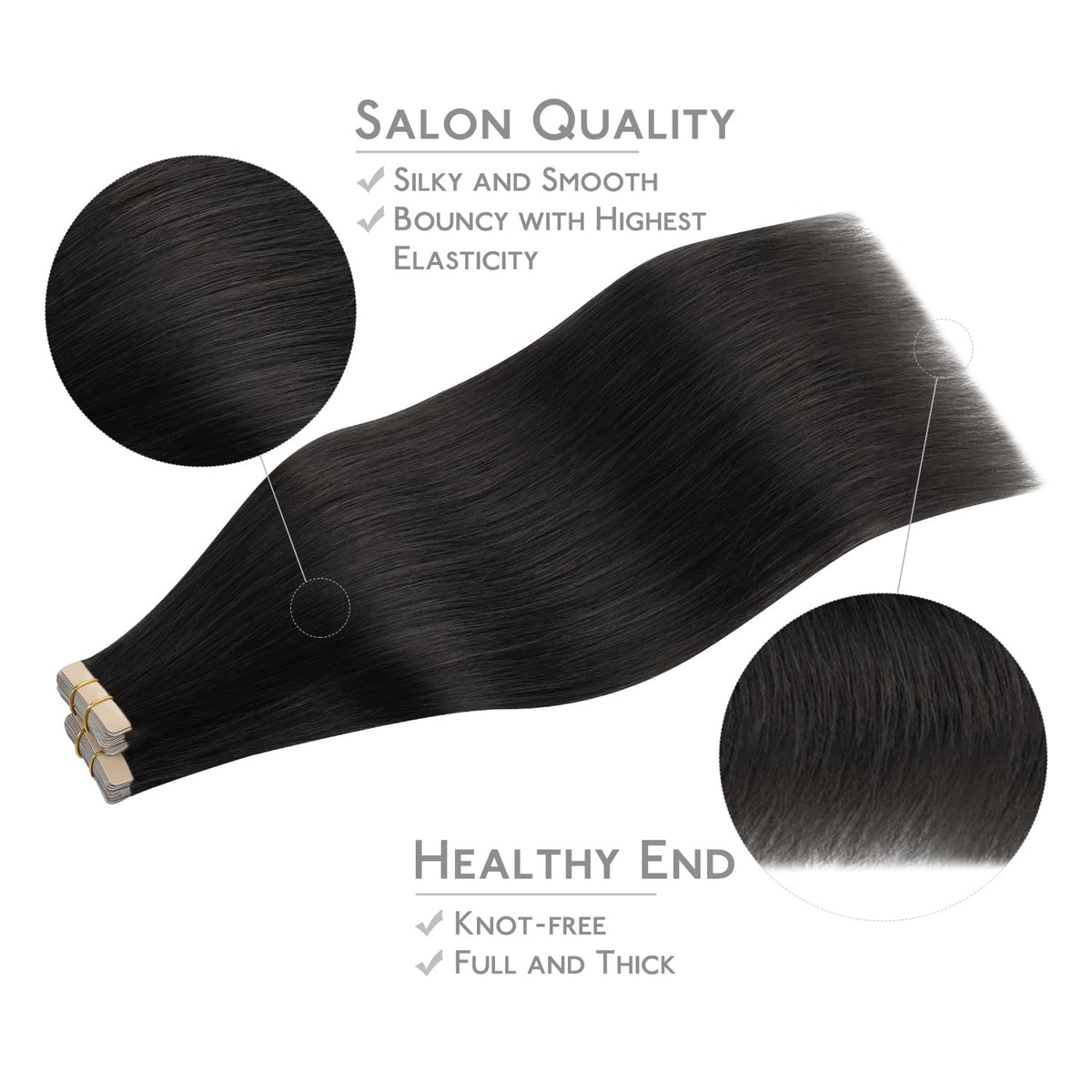 Wennalife Tape in Hair Extensions packaging and instructions