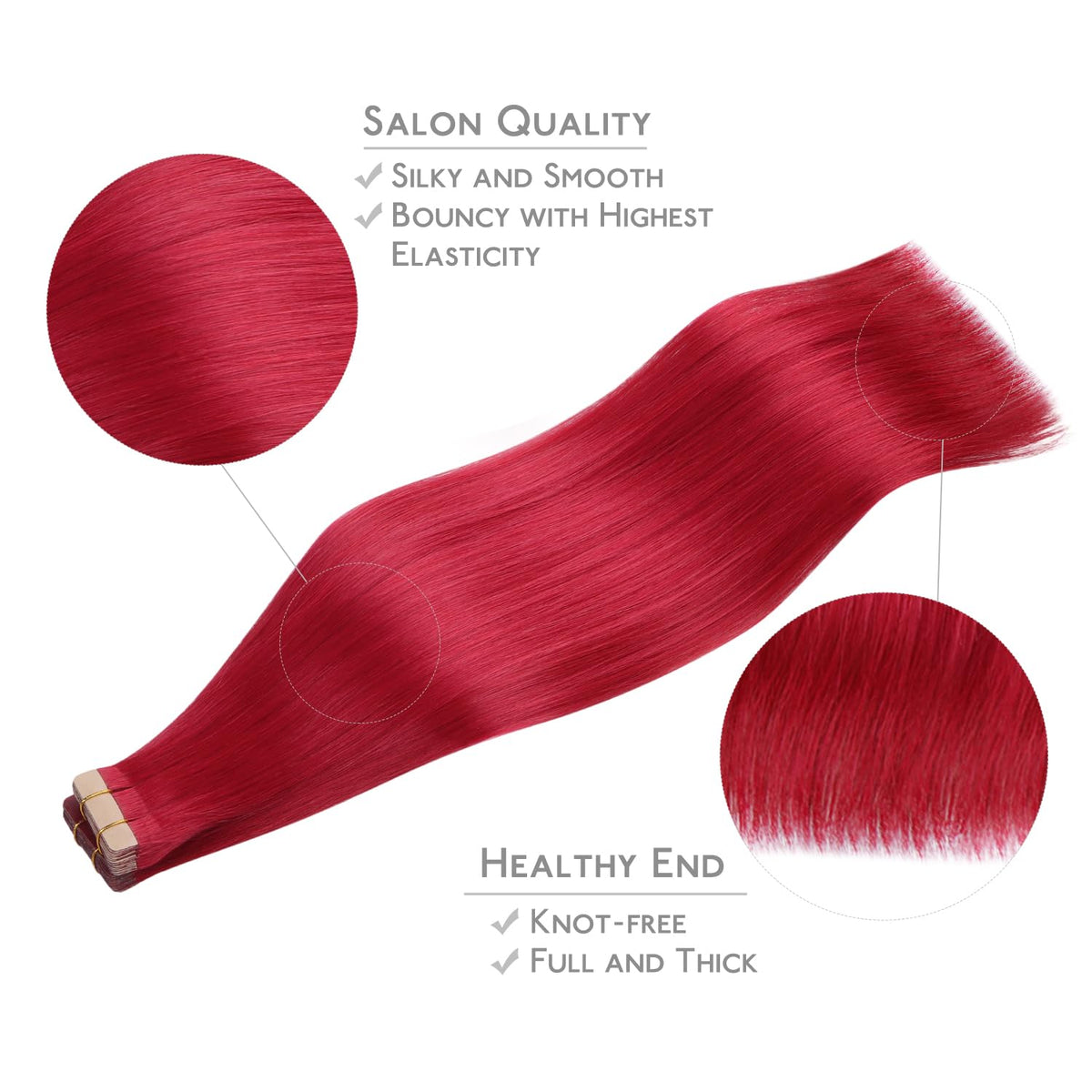 Wennalife Tape in Hair Extensions packaging with 20 pieces