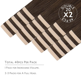 Wennalife Tape in Hair Extensions packaging with 40 pieces