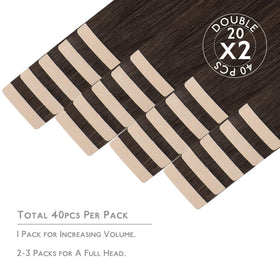 Wennalife Tape in Hair Extensions packaging with 40 pieces