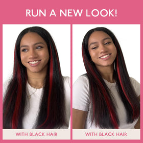Wennalife Tape In Hair Extensions Red colour spectrum display