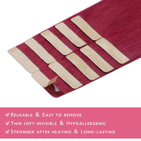 Wennalife Tape in Hair Extensions showing colour