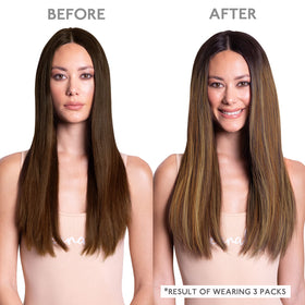 Wennalife Tape in Hair Extensions showing colour blend