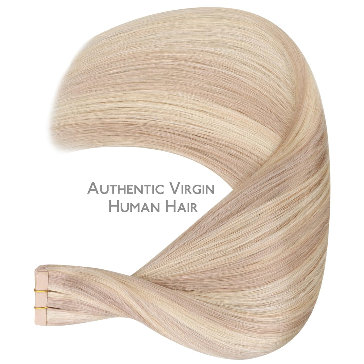 Wennalife Tape in Hair Extensions showing colour blend details