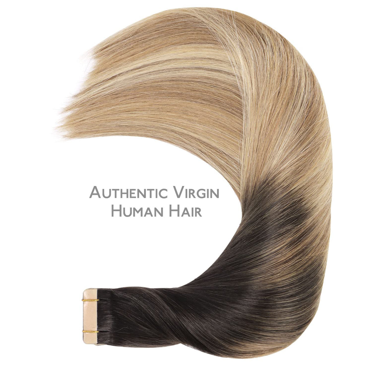 Wennalife Tape in Hair Extensions showing colour gradient