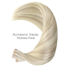 Wennalife Tape in Hair Extensions showing colour match options