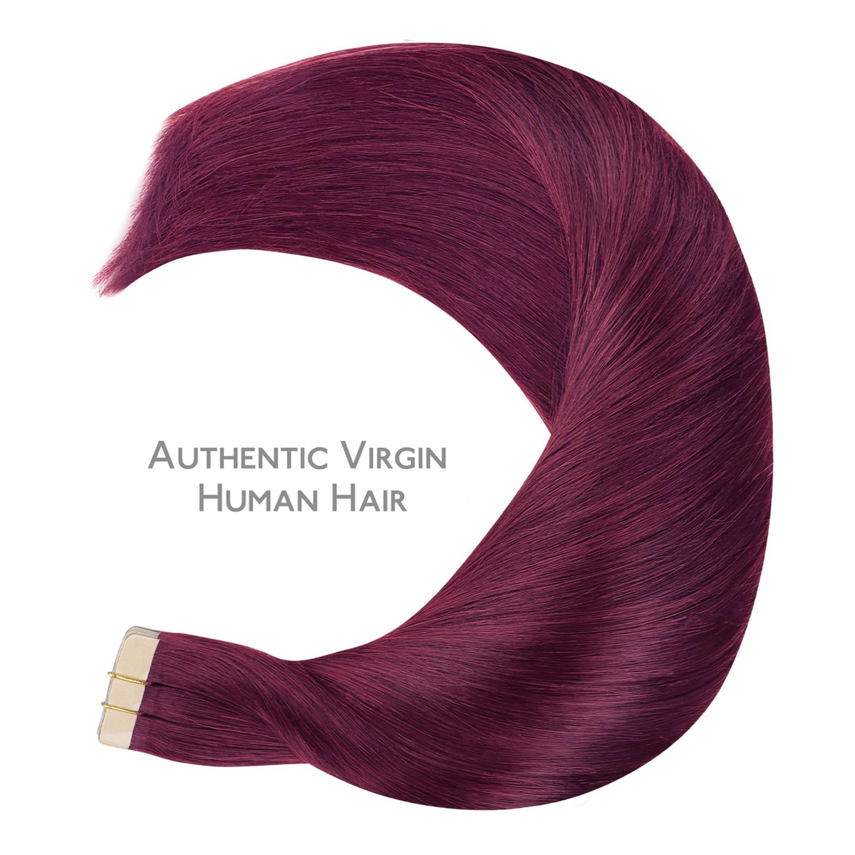 Wennalife Tape in Hair Extensions showing installation process