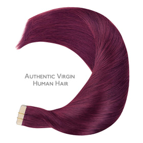 Wennalife Tape in Hair Extensions showing installation process