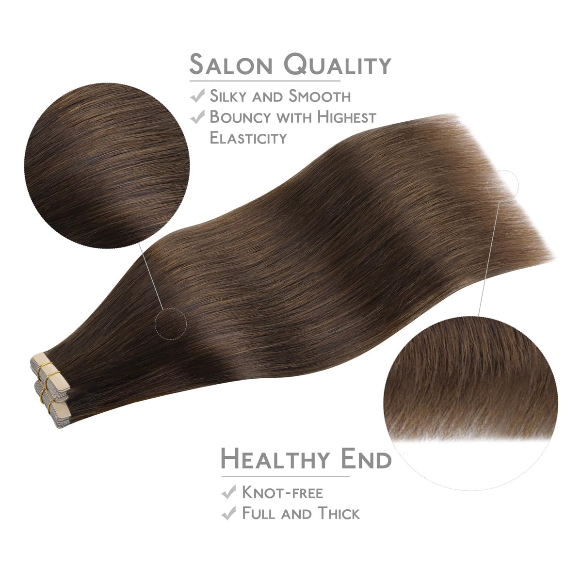 Wennalife Tape in Hair Extensions showing replacement tape