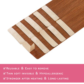 Wennalife Tape in Hair Extensions showing texture