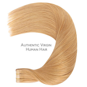 Wennalife Tape in Hair Extensions showing texture and colour