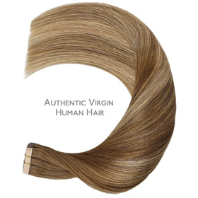 Wennalife Tape in Hair Extensions showing the texture and colour