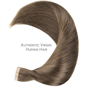 Wennalife Tape in Hair Extensions straight texture in natural light