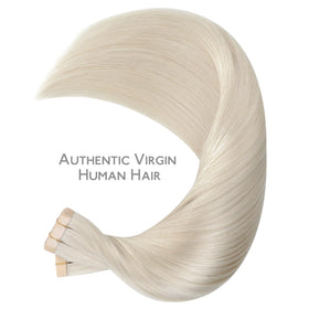 Wennalife Tape in Hair Extensions styled on a mannequin